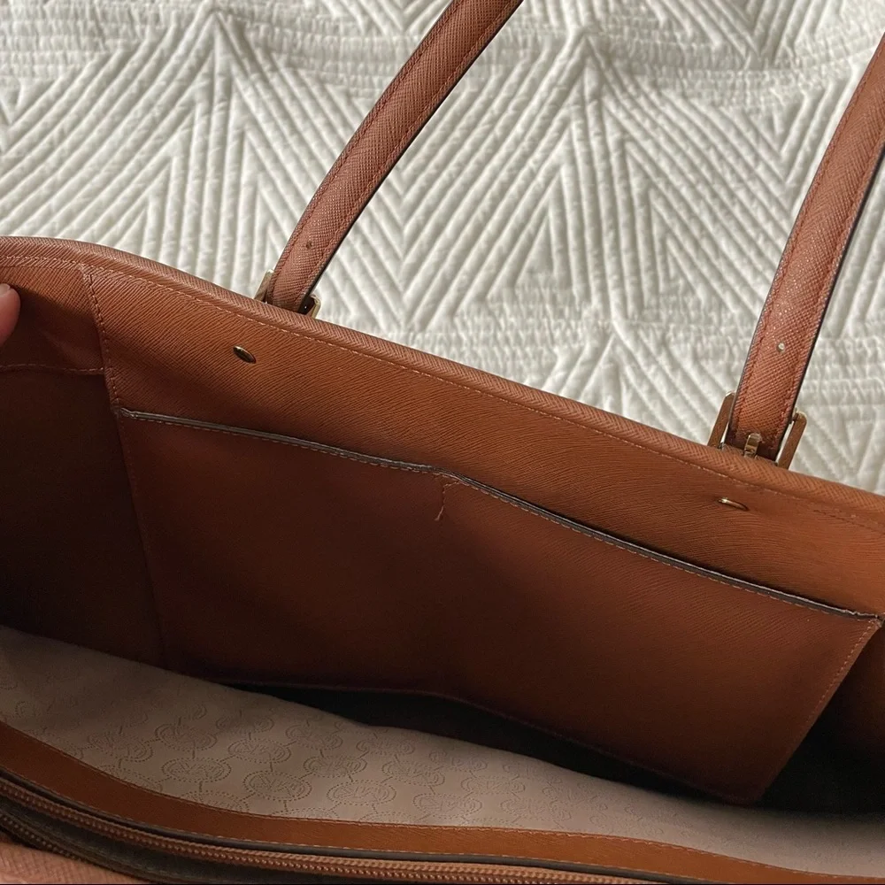 Michael Kors Brown Leather Computer Bag & Purse - Picture 4 of 14